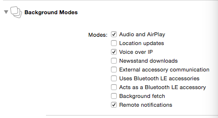 UIBackgroundModes text